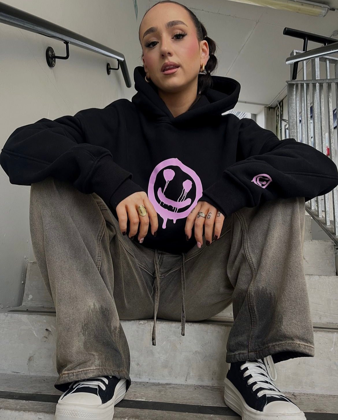 JUST GIVE UP - OVERSIZED HOODIE