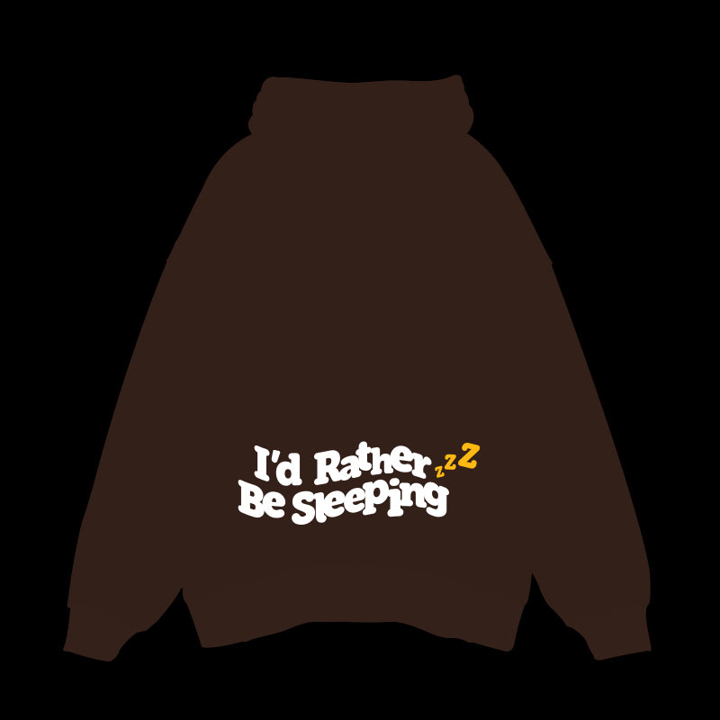 I'D RATHER BE SLEEPING - OVERSIZED HOODIE