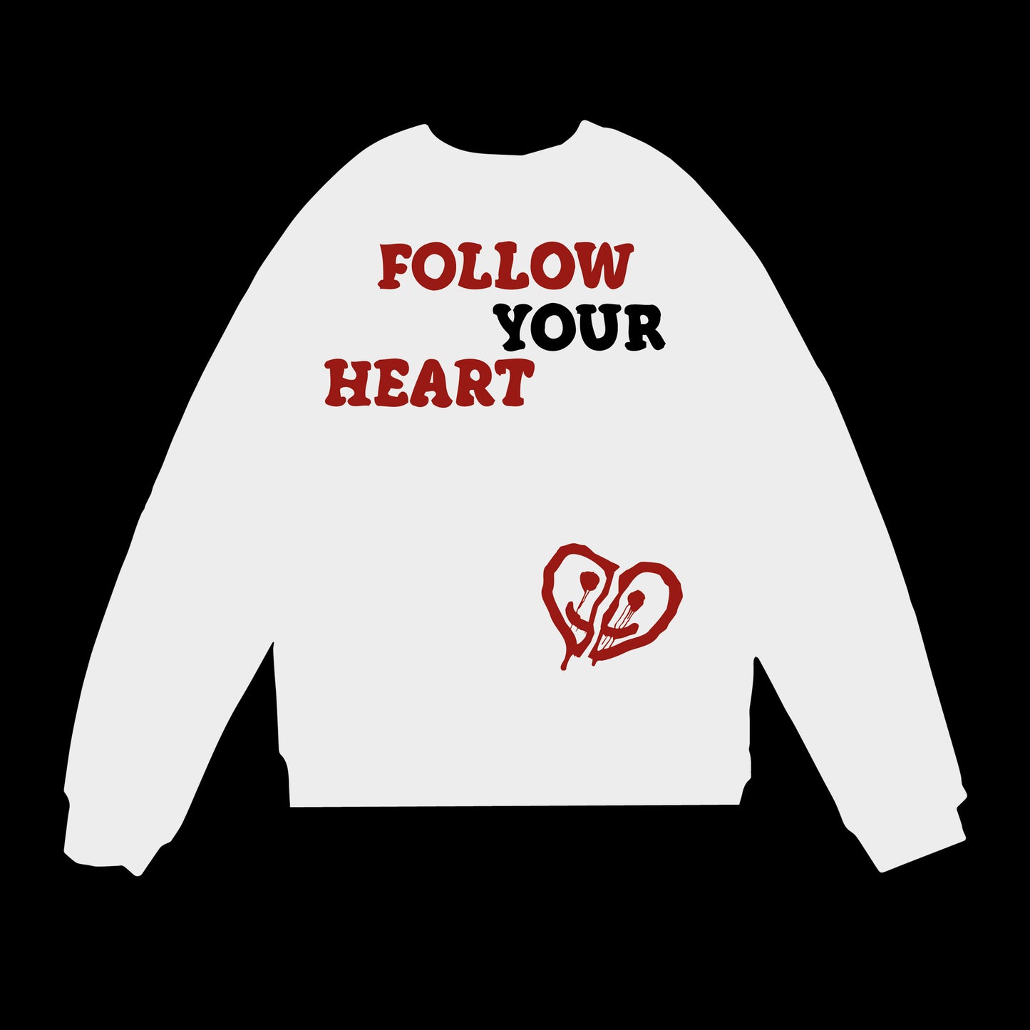 FOLLOW YOUR HEART - OVERSIZED SWEATSHIRT